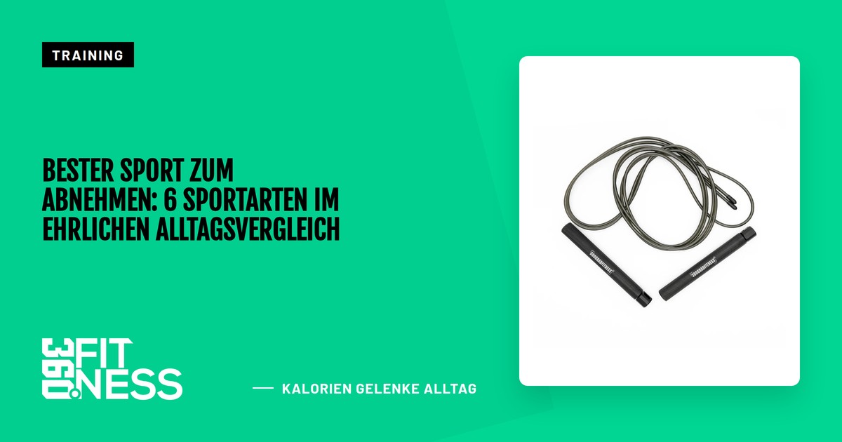 Bester Sport zum Abnehmen: 6 Sportarten im ehrlichen Alltagsvergleich