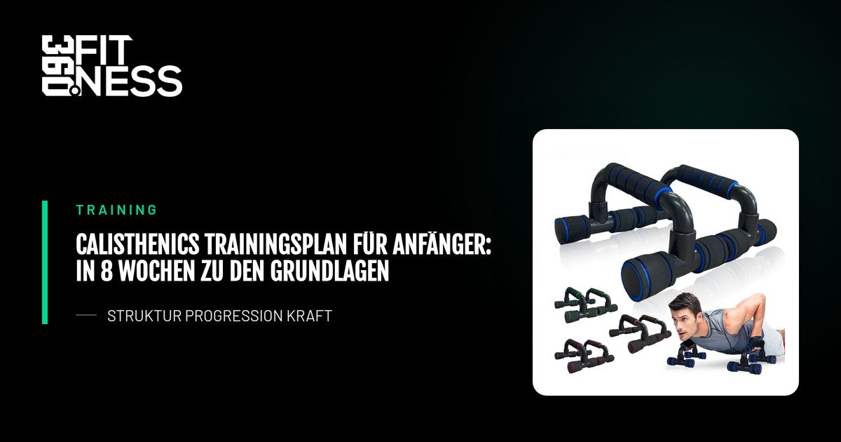 Calisthenics Trainingsplan für Anfänger: In 8 Wochen zu den Grundlagen