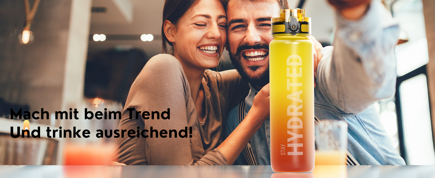 360° HYDRATED-Trinkflasche