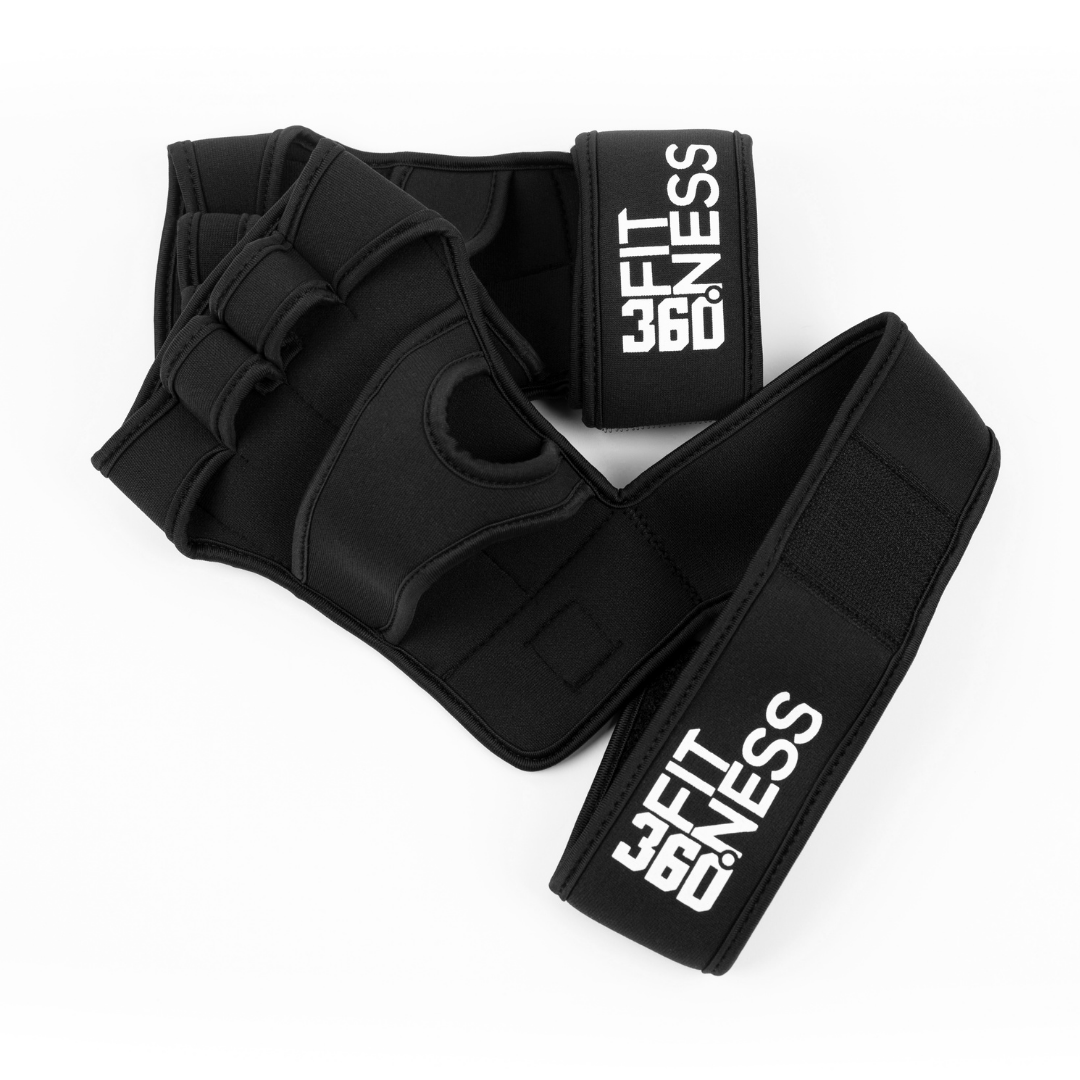 360° fitness gloves with wrist bandage 