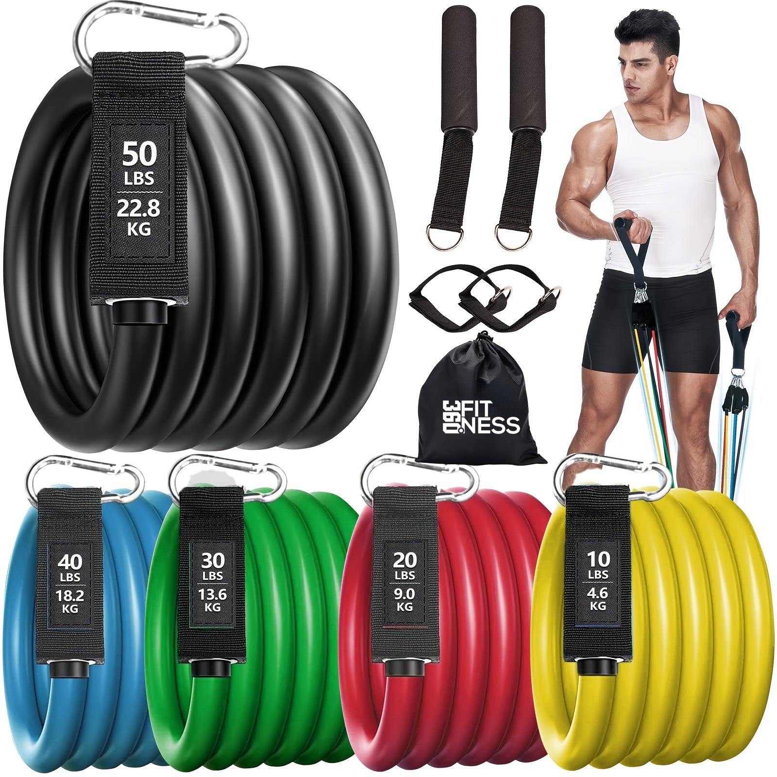 Bandes de fitness 360° (5 kg - 23 kg)