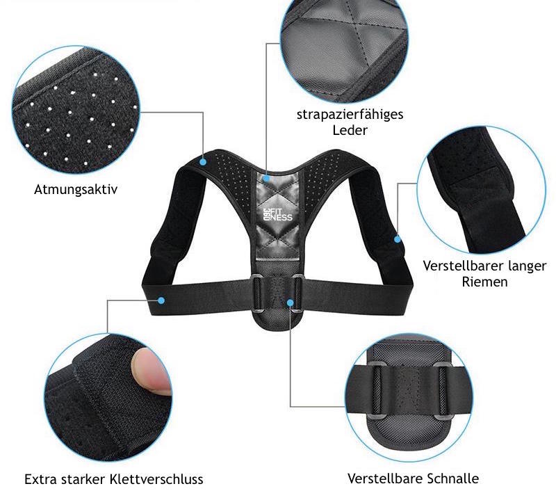 Ceinture dorsale 360° Fit - Correction de la posture